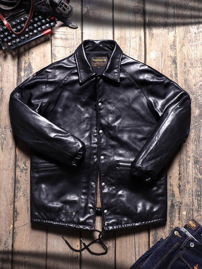 Men's Leather Coach Jacket