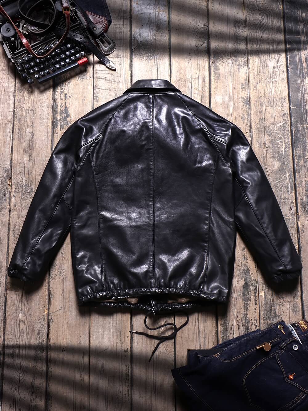 Men's Leather Coach Jacket