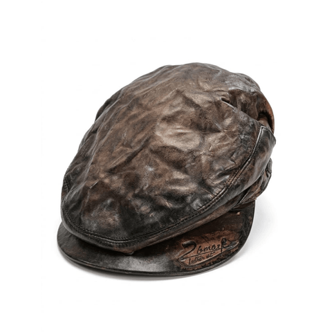 Men's Leather Beret Hat, Horsehide