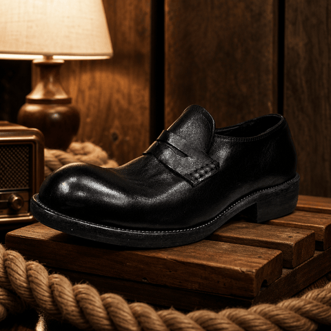Men's Leather Penny Loafer Shoes