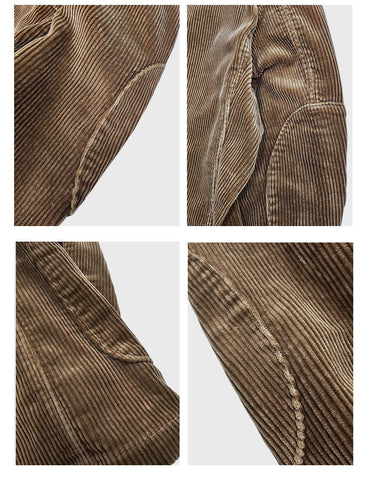 Men's Light Brown Corduroy Sport Coat
