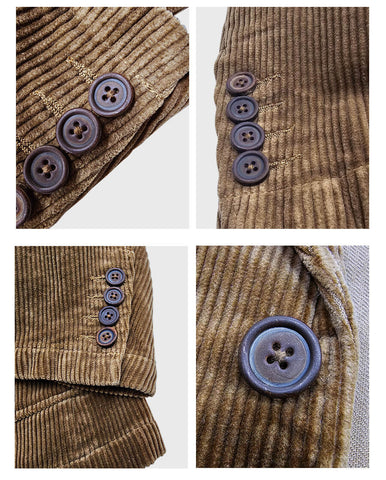 Men's Light Brown Corduroy Sport Coat