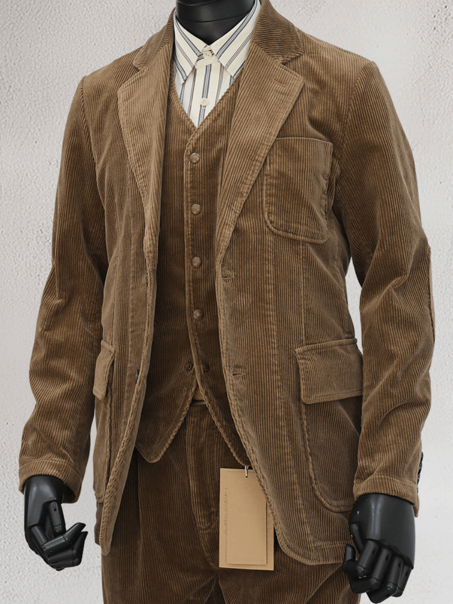 Men's Light Brown Corduroy Sport Coat