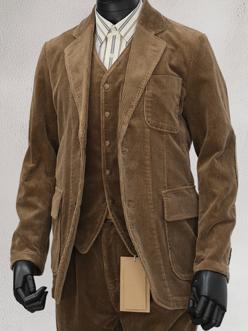 Men's Light Brown Corduroy Sport Coat