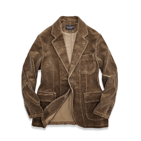 Men's Light Brown Corduroy Sport Coat