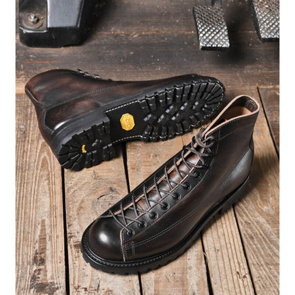 Men's Lineman Boots Brush Off Leather