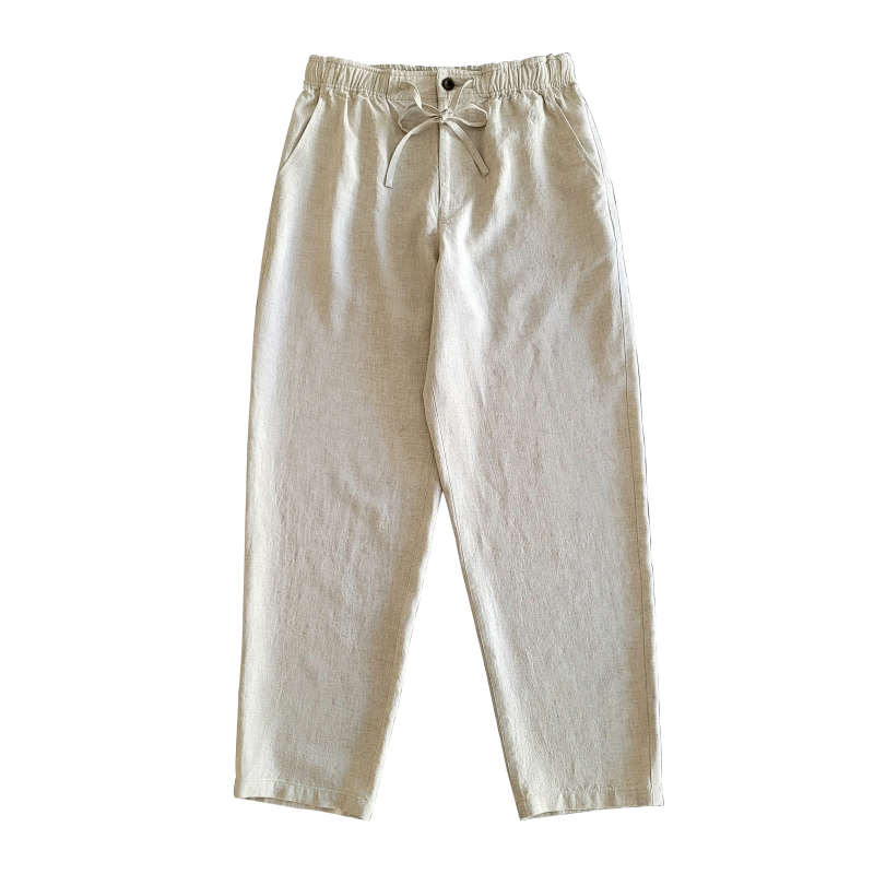 Pantalon en lin blanc pour homme