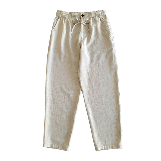 Men's Pleated Linen Pants for Summer