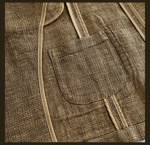 メンズ コットン リネン ブレンド スーツ ジャケット