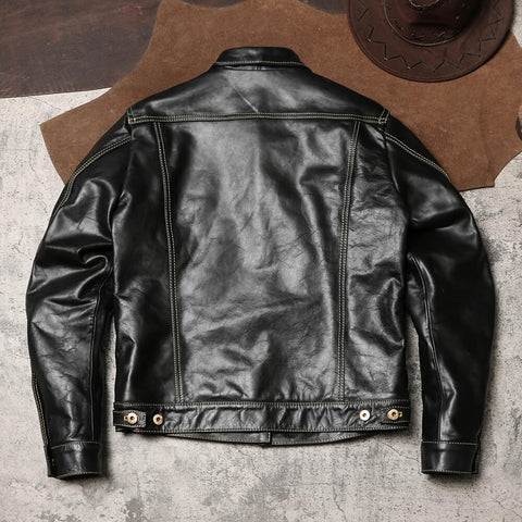 Men's Lot 557 Leather Trucker Jacket