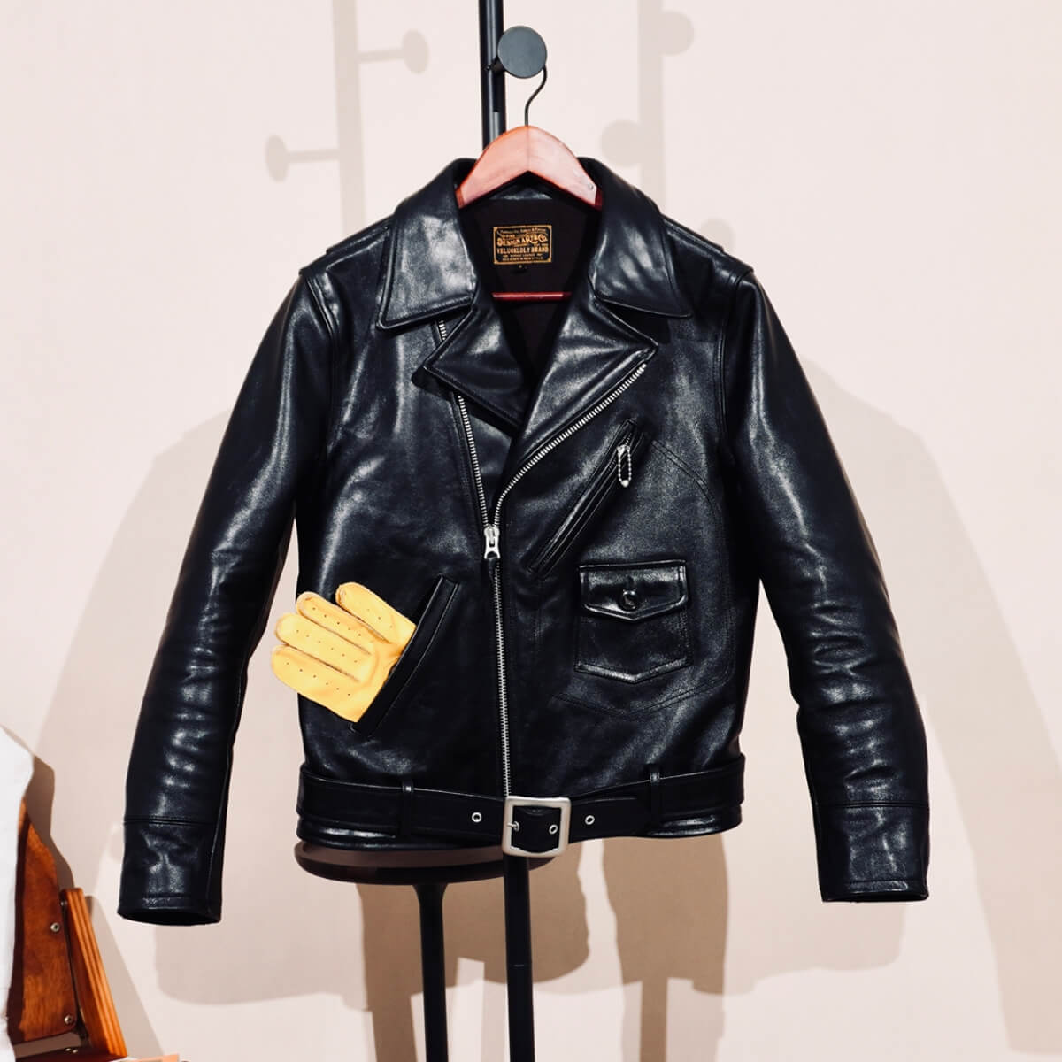 Men's Double Rider Leather Jacket, Horsehide