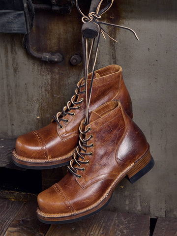 Men's Lumberjack Boots, Crazy Cow