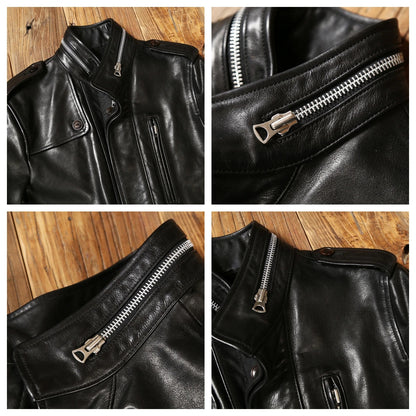 Men's Field Safari Leather Jacket
