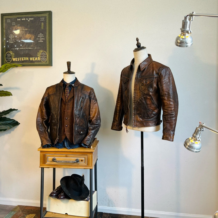 Men's Tan Western Leather Jacket