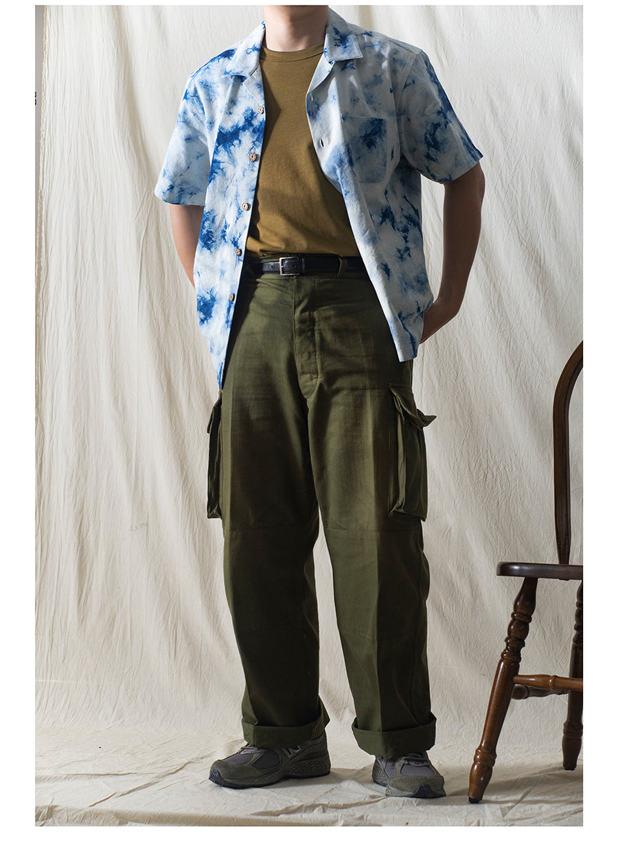 Marble Pattern Tie-dyed Aloha Shirt – Crush on Retro