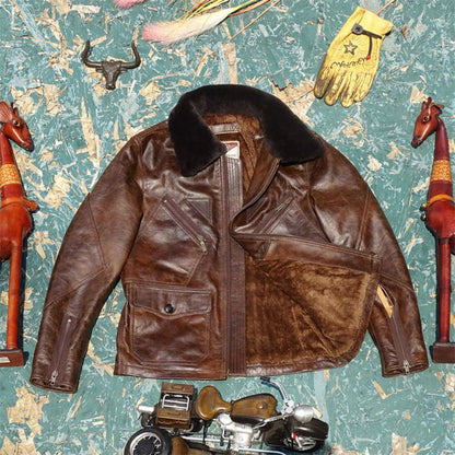 Men's Marshall Shearling Flight Leather Jacket