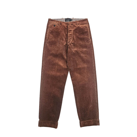 Men's Corduroy Straight Pants, Terracotta