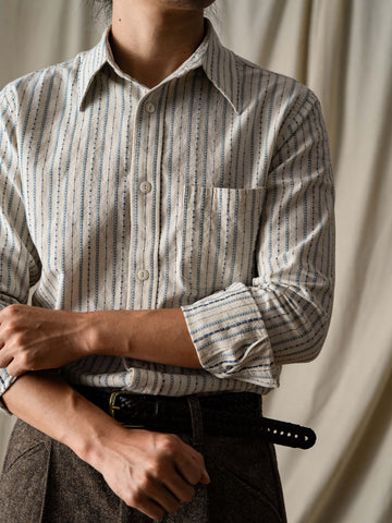 Men's IVY Style Cotton Jacquard Shirt