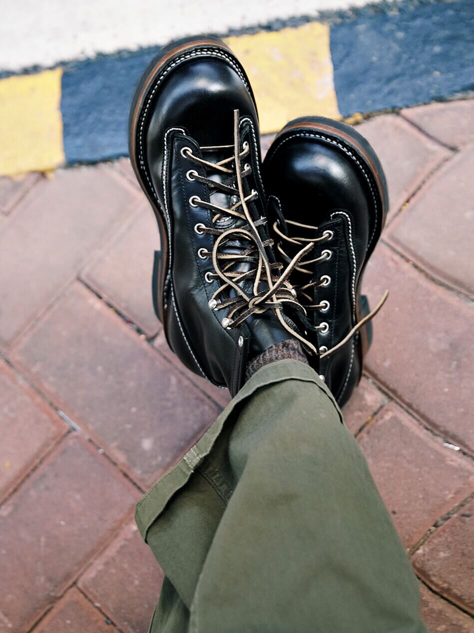 Men's Lace-To-Toe Boots, Full Aniline Leather