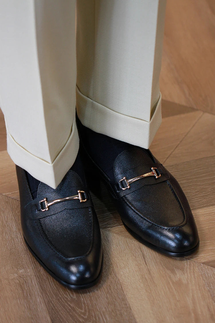 Mocassins en cuir avec mors pour homme