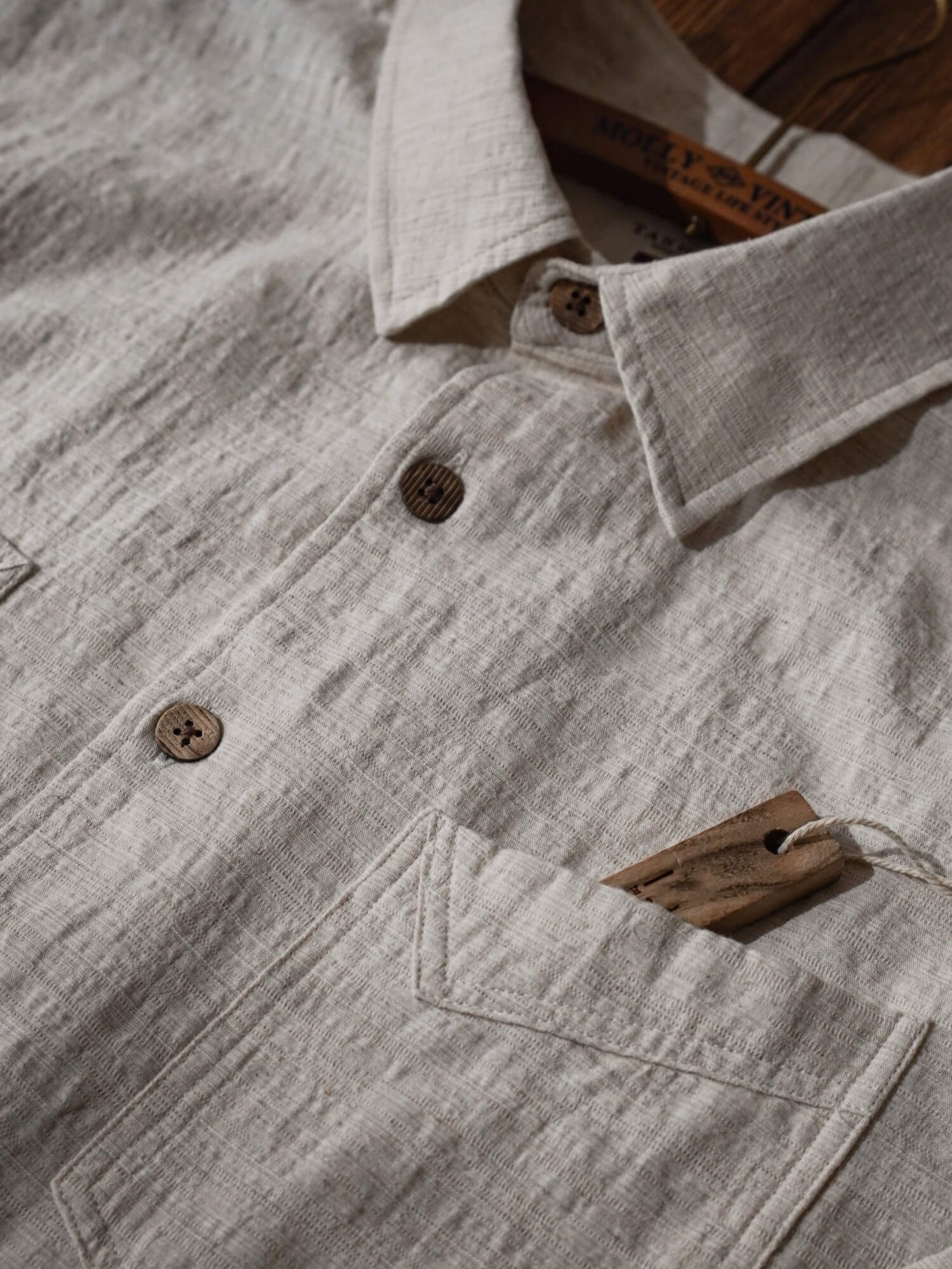 Men's Linen Bush Shirt