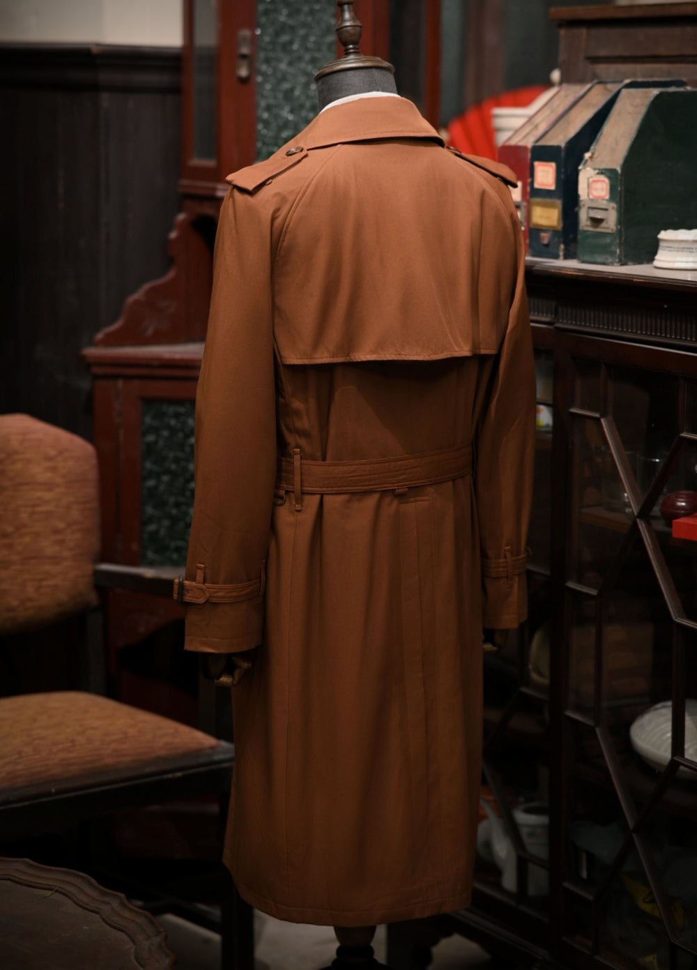 Men's Long Trench Coat