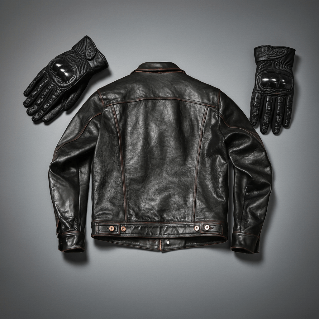 Stern Ritter Rider Jacket Men's Storm Rider Leather Jacket, Teacore Cowhide – Crush on Retro