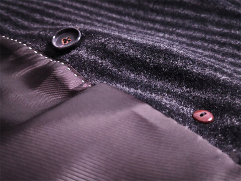 Men's Double-Breasted Tweed Blazer with Peak Lapel