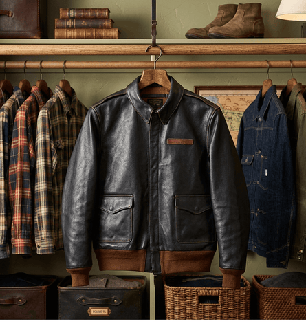 Men's A-2 Flight Leather Jacket, Horsehide