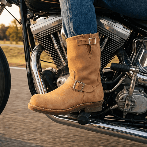 Men's Suede Engineer Boots 9012