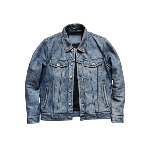 Men's Type III Leather Trucker Jacket