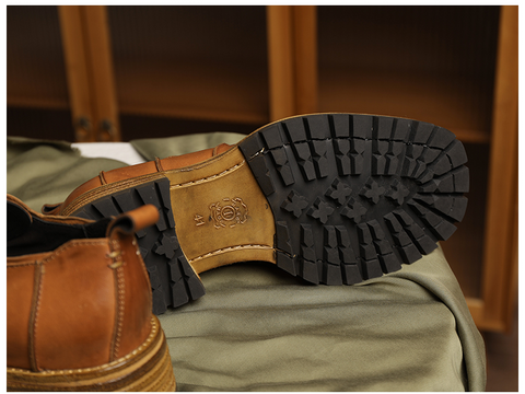 Chaussures Derby délavées pour hommes Ligne de décoration