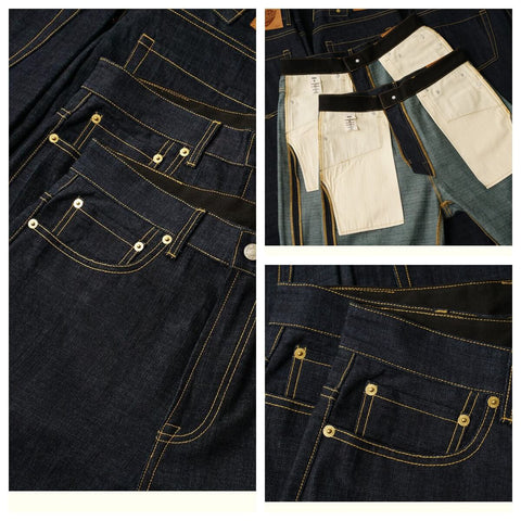 メンズ 17オンス デニムパンツ ワイドレッグ