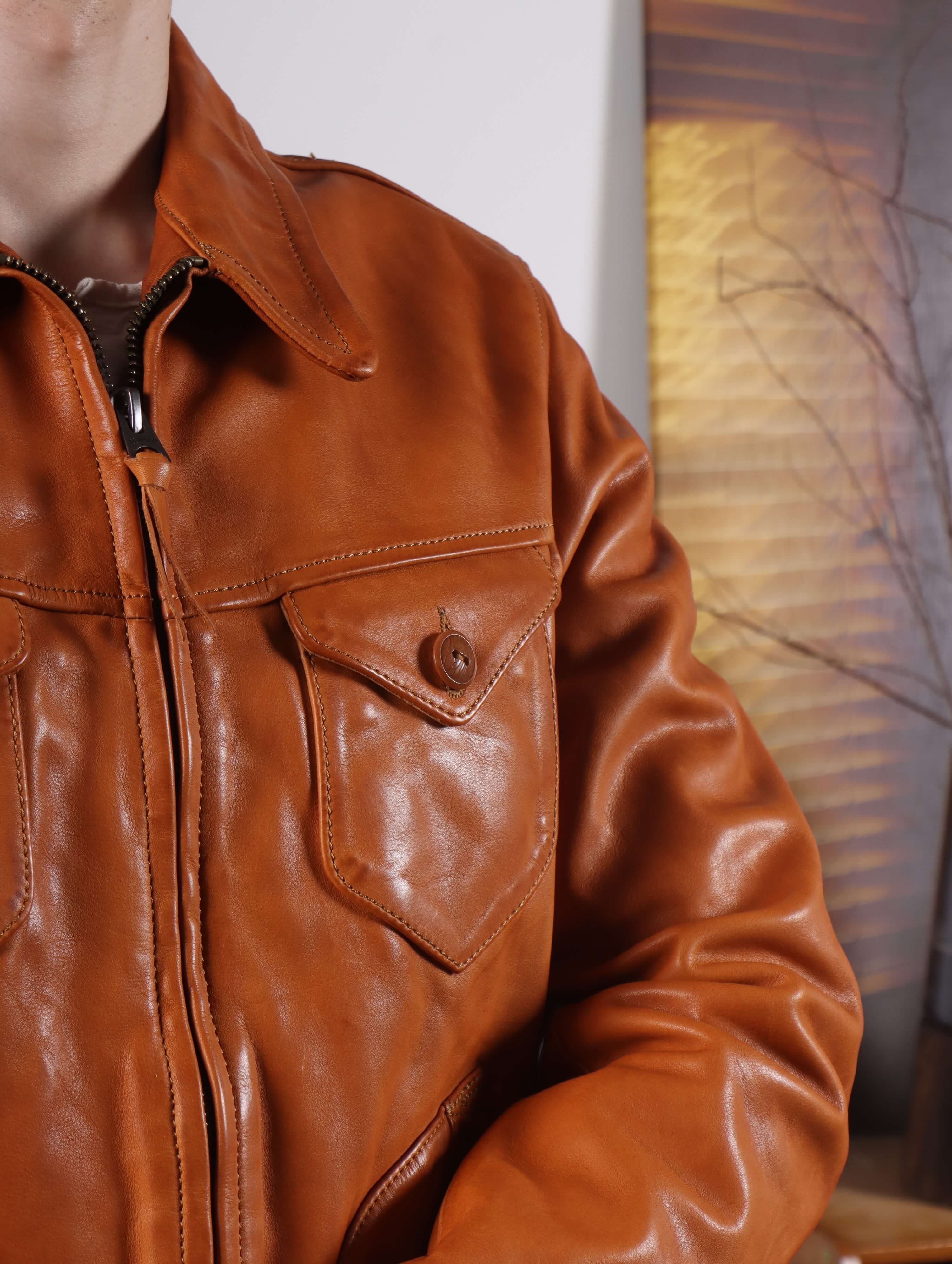 Men's Mendoza Leather Jacket, Horsehide – Crush on Retro