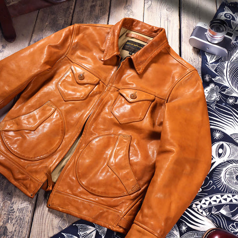 Men's Mendoza Leather Jacket, Horsehide