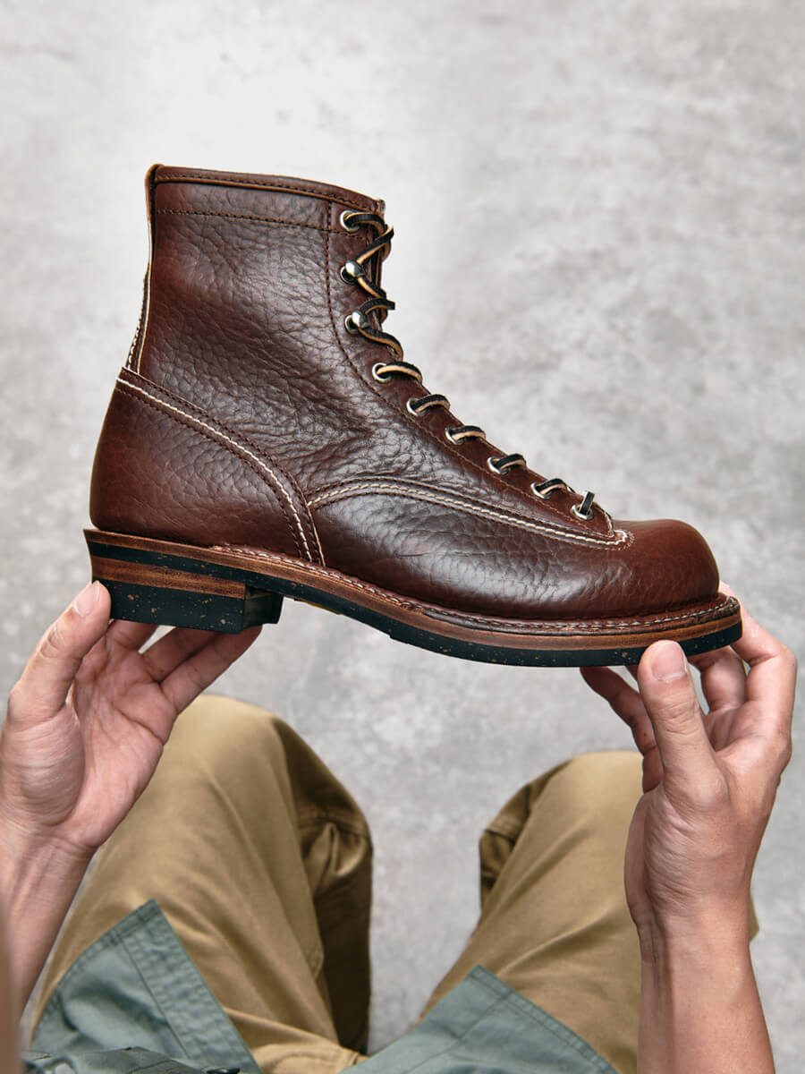 Men's Mid-Top Lace-to-Toe Boots Bison