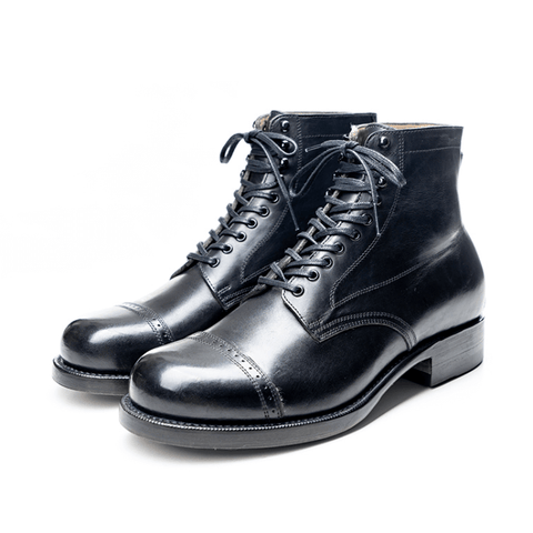 Men's Cap Toe Boots, Oiled Cowhide