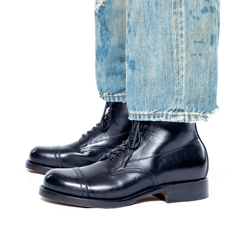 Men's Cap Toe Boots, Oiled Cowhide