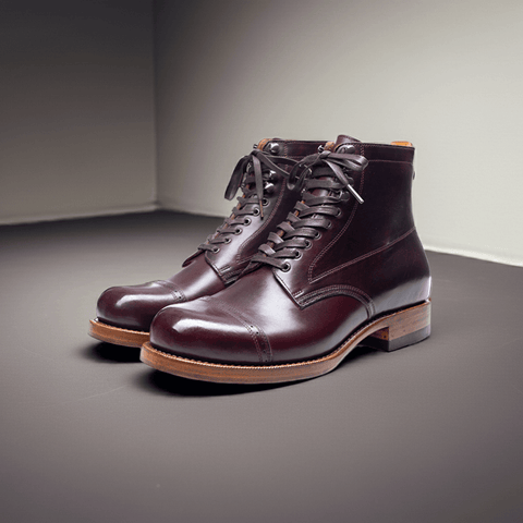 Men's Cap Toe Boots, Oiled Cowhide