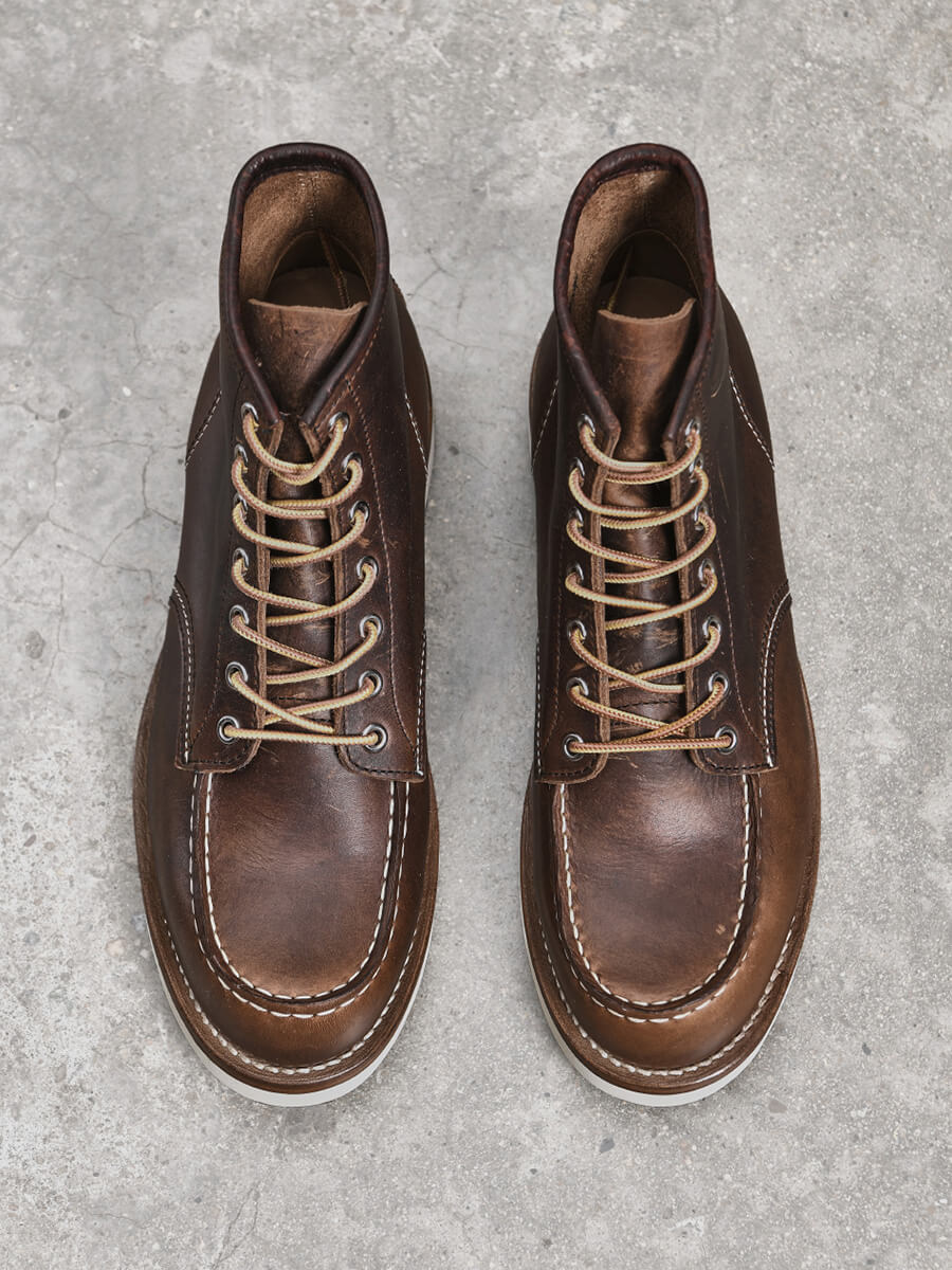 Men's Moc Toe Boots, Oiled Shoulder Leather