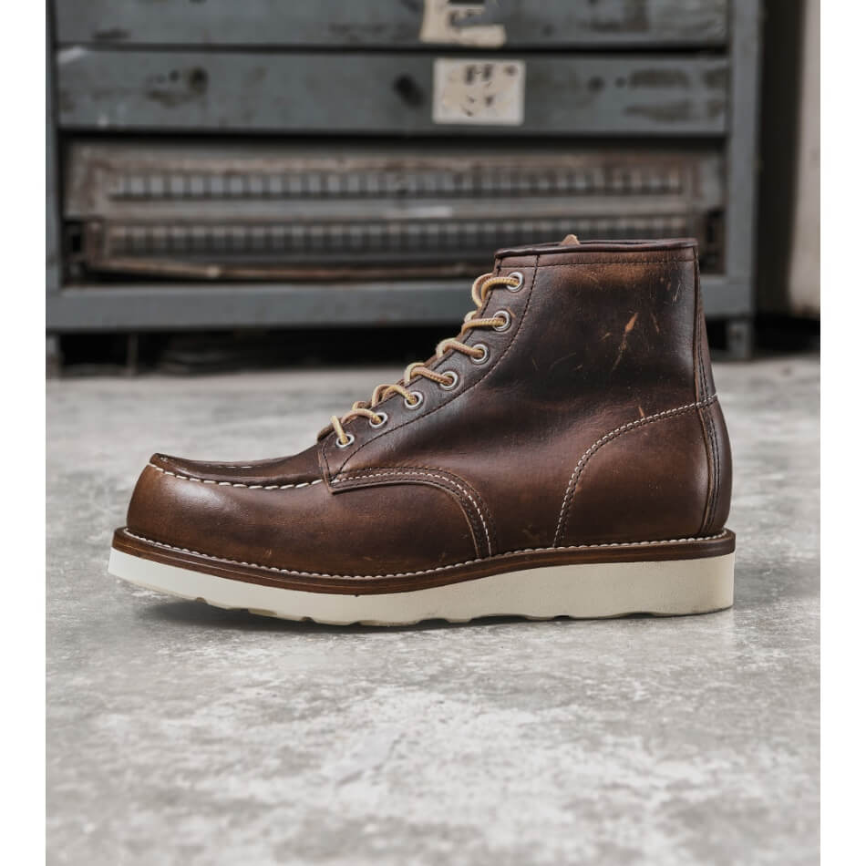 Men's Moc Toe Boots, Oiled Shoulder Leather