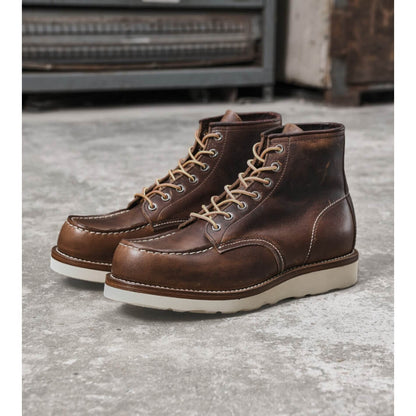 Men's Moc Toe Boots, Oiled Shoulder Leather