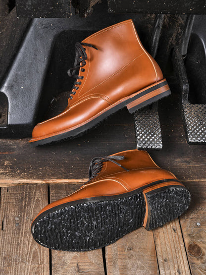 Men's Moc Toe Country Boots, Wedge Sole