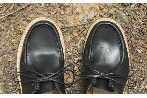 Men's Moccasin Shoes, Horween Leather