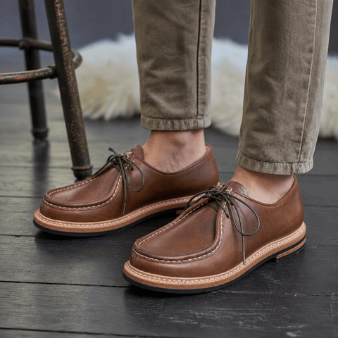 Men's Moccasin Shoes, Horween Leather