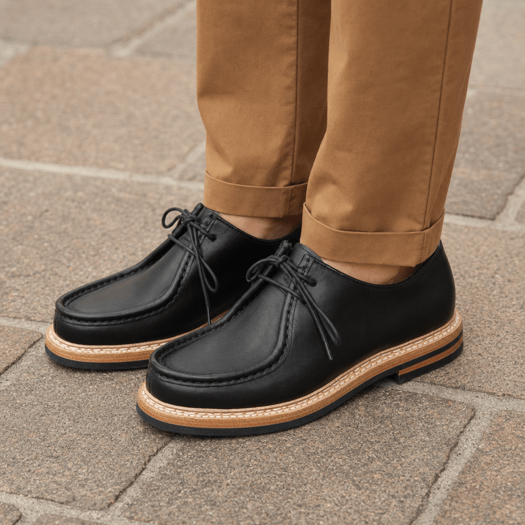 Men's Moccasin Shoes, Horween Leather
