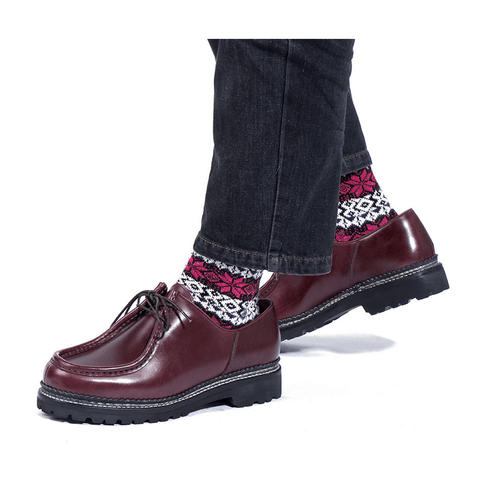 Men's Moccasin Shoes, Oil-waxed Leather