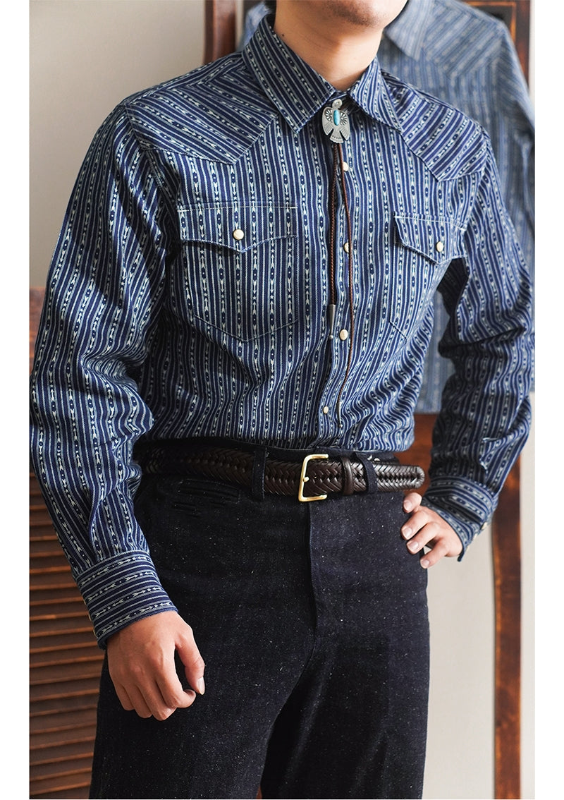 Chemise en jean Wabash Western pour homme