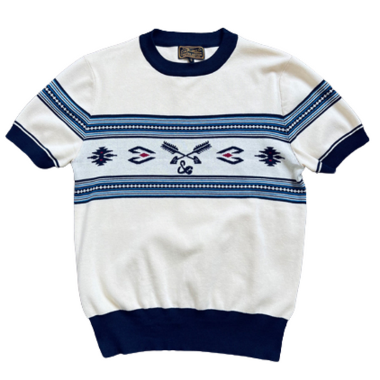 Navajo Tees Blue Pattern