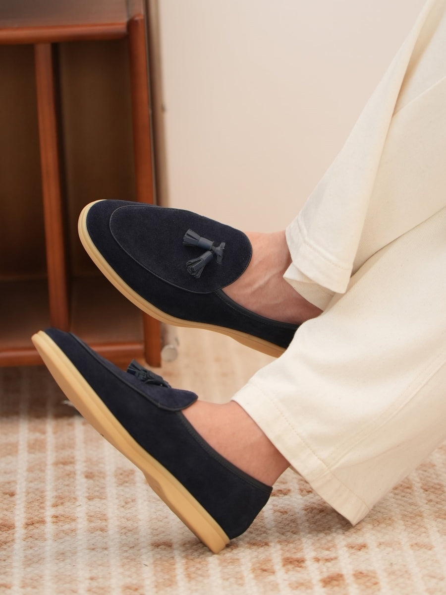 Navy_Suede_Tassel_Loafers